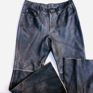 Vintage leather motorcycle pants